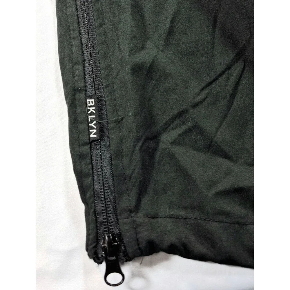 NWOT BKLYN Brooklyn Cloth "Slow Down" Black Anorak Windbreaker Size M 90's Urban - Picture 11 of 14